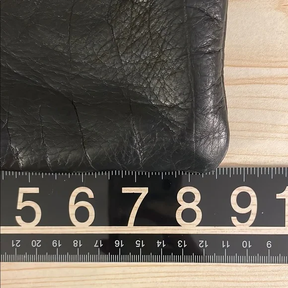 Anthropologie Margot Kari Mini Square Black Leather Crossbody Purse - Picture 11 of 12